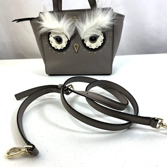 NWOT Kate Spade New York Star Bright Owl Mini Hadlee Sachel Handle or Crossbody - Picture 2 of 15
